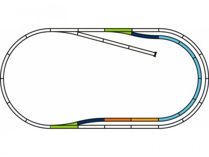 Track extension set with C HO bedding