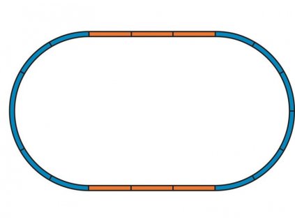 Sada podložia Roadbed pod koľaje PIKO A-track Set A + 4 rovné HO