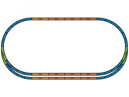 Sada podložia Roadbed pod koľaje PIKO A-track Set A + E HO