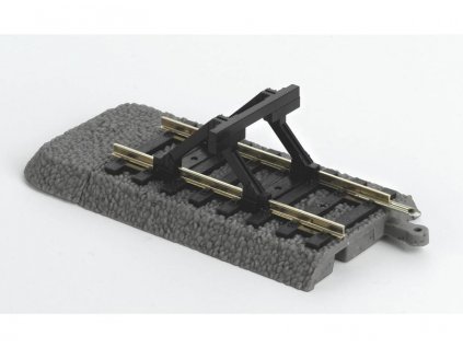 End piece with stopper for Piko tracks with HO bedding