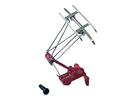 Pantograph half metal red HO
