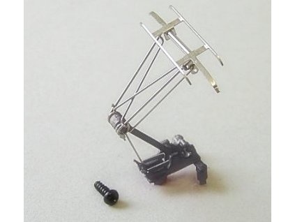 Stromabnehmer, halbmetallisch, grau HO
