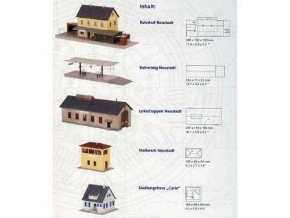 Station set Neustadt 5pcs HO