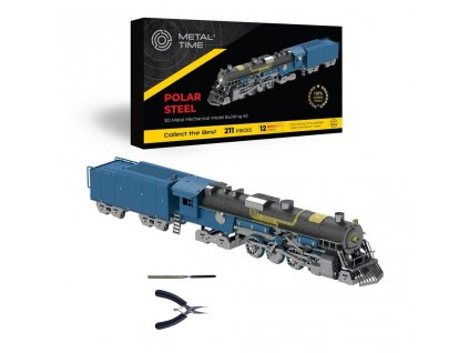 polar steel color electronic model constructor kit mt052 metal time 07
