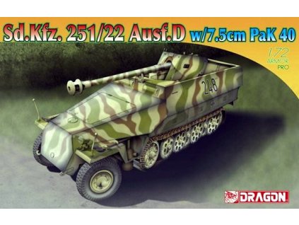 Sd.Kfz. 251/22 Ausf.D m.7.5cm PaK 40 1/72