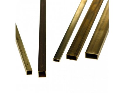 Messing-Rechteckrohr 3/32 x 3/16 x 0,014" 305 x 2,38 x 4,76 mm