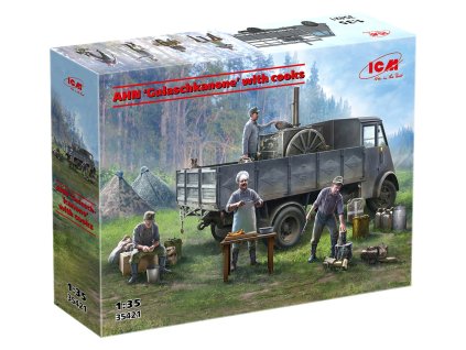 ahn gulaschkanone with cooks 1 35 ICM 35421 012