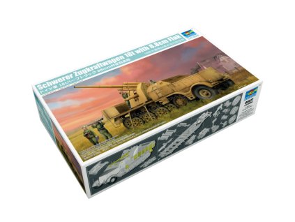 schwerer zugkraftwagen 18 t with 8 8cm flak 1 35 09577 trumpeter 034