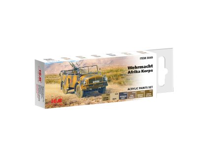 ICM Acrylic Paint Set - Wehrmacht Afrika Korps 6x12ml