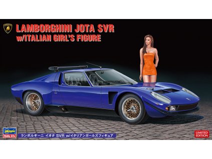 lamborghini jota svr with italians girl s figure 1 24 20472 hasegawa 04