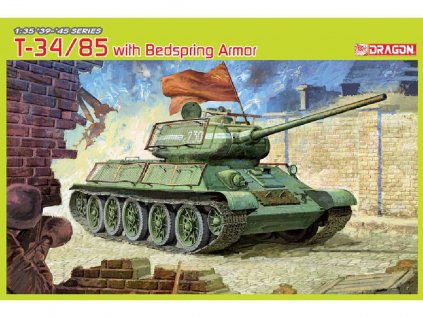 T-34/85 with Bedspring Armor 1/35