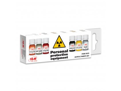 Sada akrylových farieb ICM - Personal Protective Equipment 6x12ml