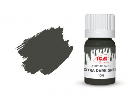 Farba ICM - Extra Dark Green 12ml