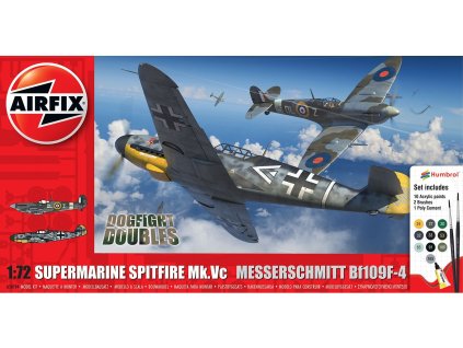 supermarine spitfire mk vc vs bf109f 4 dogfight double 1 72 A50194