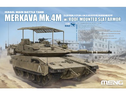 merkava mk 4m w roof mounted slat armor israel mbt 1 35 MENG TS 056 011