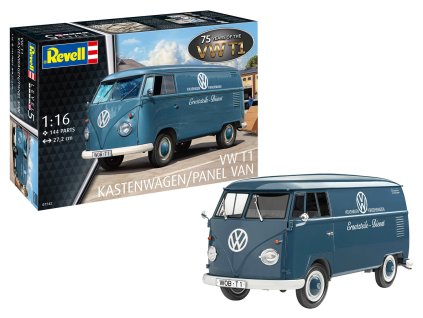 vw t1 panel van 75 years of the vw t1 1 16 revell 07742 010