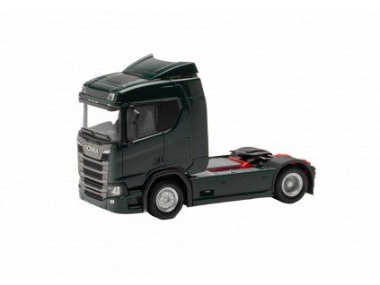 Scania CR 20 ND tractor, tmavě zelený 1/87