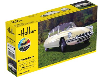citroen ds 19 starter kit 1 43 heller 56162 07