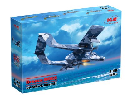 north american rockwell ov 10 bronco nogs us attack aircraft 1 48 ICM 48306 012