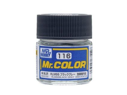 mr color 10 ml rlm66 black gray