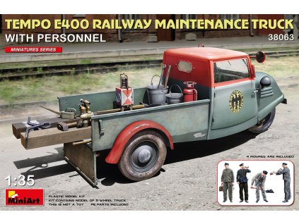tempo e400 railway maintenance truck 4 1 35 38063 miniart 027