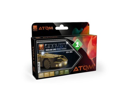 atom gravity set 1 green and sand 6 x 20 ml 20804