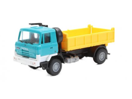 Tatra 815 4x4 tyrkysová / žltá sklopka 1/87 HO