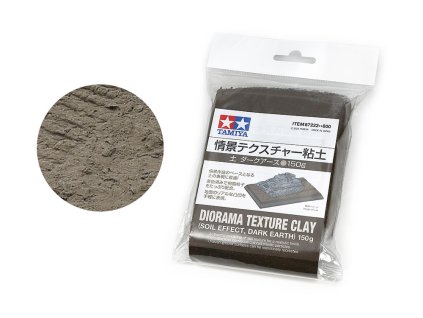 texture clay soil dark earth 150g tamiya 01