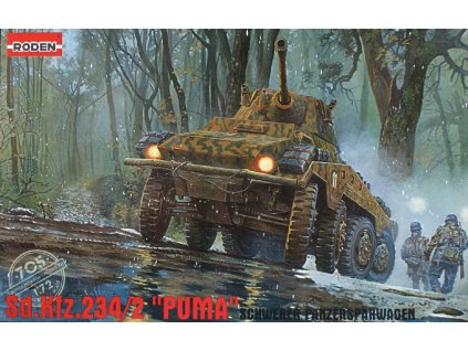 Sd.Kfz.234/2 "Puma" Schwerer Panzerspahwagen 1/72 Roden