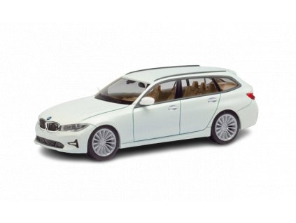BMW 3er Touring, Alpinweiss 1/87