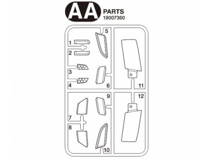 AA-Parts Clear Headlight Scania S770 Tamiya 56368