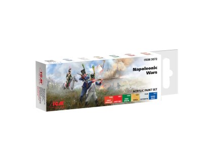 ICM 3072 acrylic paint set for napoleonic wars 6 x12 mml