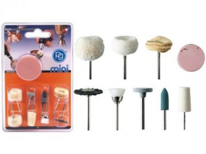 Sada čistiaceho a leštiaceho náradia 9ks