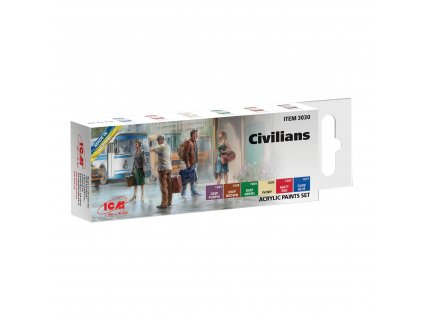 Acrylic paint set for Civilians 6 x 12 ml