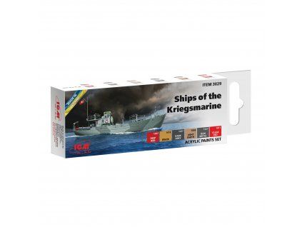 ICM Acrylfarben-Set – Schiffe der Kriegsmarine 6 x 12 ml
