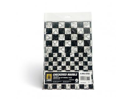 Checkered Marble - Square Die-cut Marble Tiles