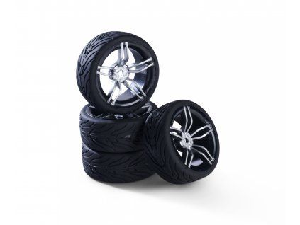 Carson wheel set 10 Sp.Design (4) silver 1/10