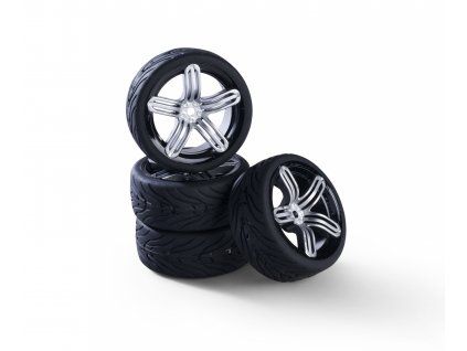 Carson SC wheels 6S style (4) silver 1/10