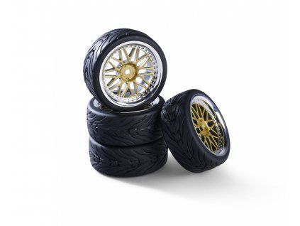 Carson wheel set Y-Design1 (4) gold/chrome 1/10