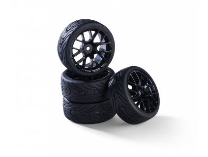 Carson wheel set Y-Design2 (4) black 1/10