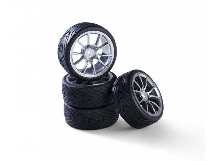 Kola Carson wheel set 10 Sp.Design (4) silver 1/10