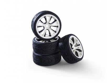 Kola Carson wheel set M-Design (4) white/black 1/10