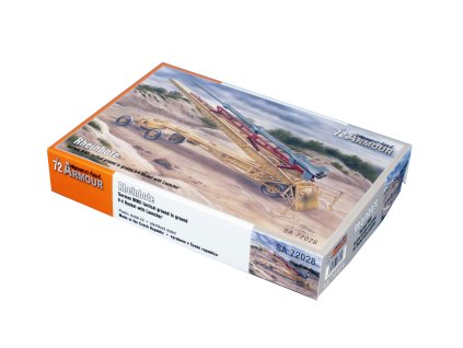 SA72028 rheinbote german wwii tactical ground to ground v 4 rocket with launcher 1 72 013