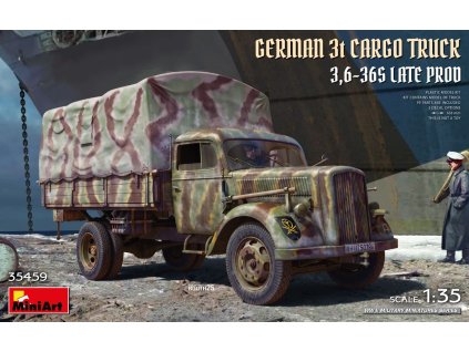 german 3t cargo truck 3 6 36s late production 1 35 MINIART 35459 033