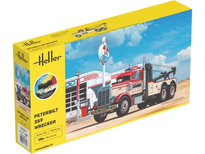 peterbilt 359 wrecker starter kit 1 43 HELLER 56794 05