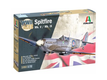 supermarine spitfire mk v mk ix raf aces 1 72 ITALERI 1482 011