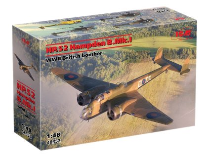 handley page hp 52 hampden b mk i wwii british bomber 1 48 ICM 48352 011