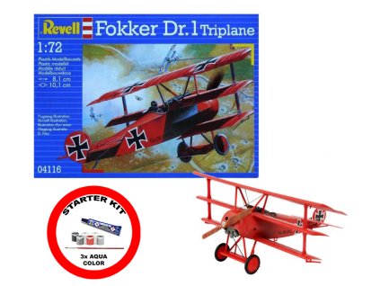 fokker dr 1 triplane starter kit 1 72 REVELL 74116 09