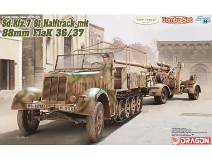 Sd.Kfz.7 8t Halftracked Late Production 88mm FlaK 1/35