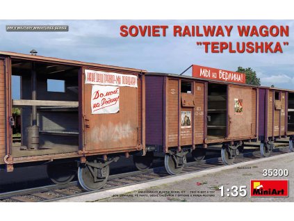 soviet railway wagon teplushka 1 35 MINIART 35300 018